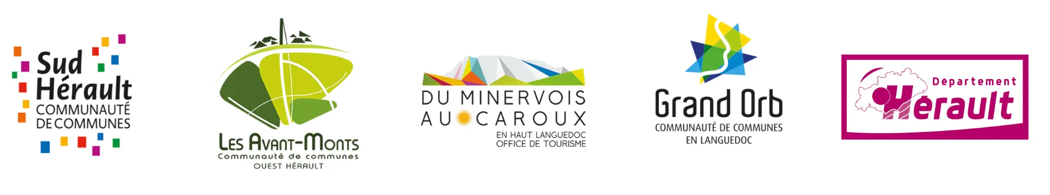 Logos des 4 communautés de communes