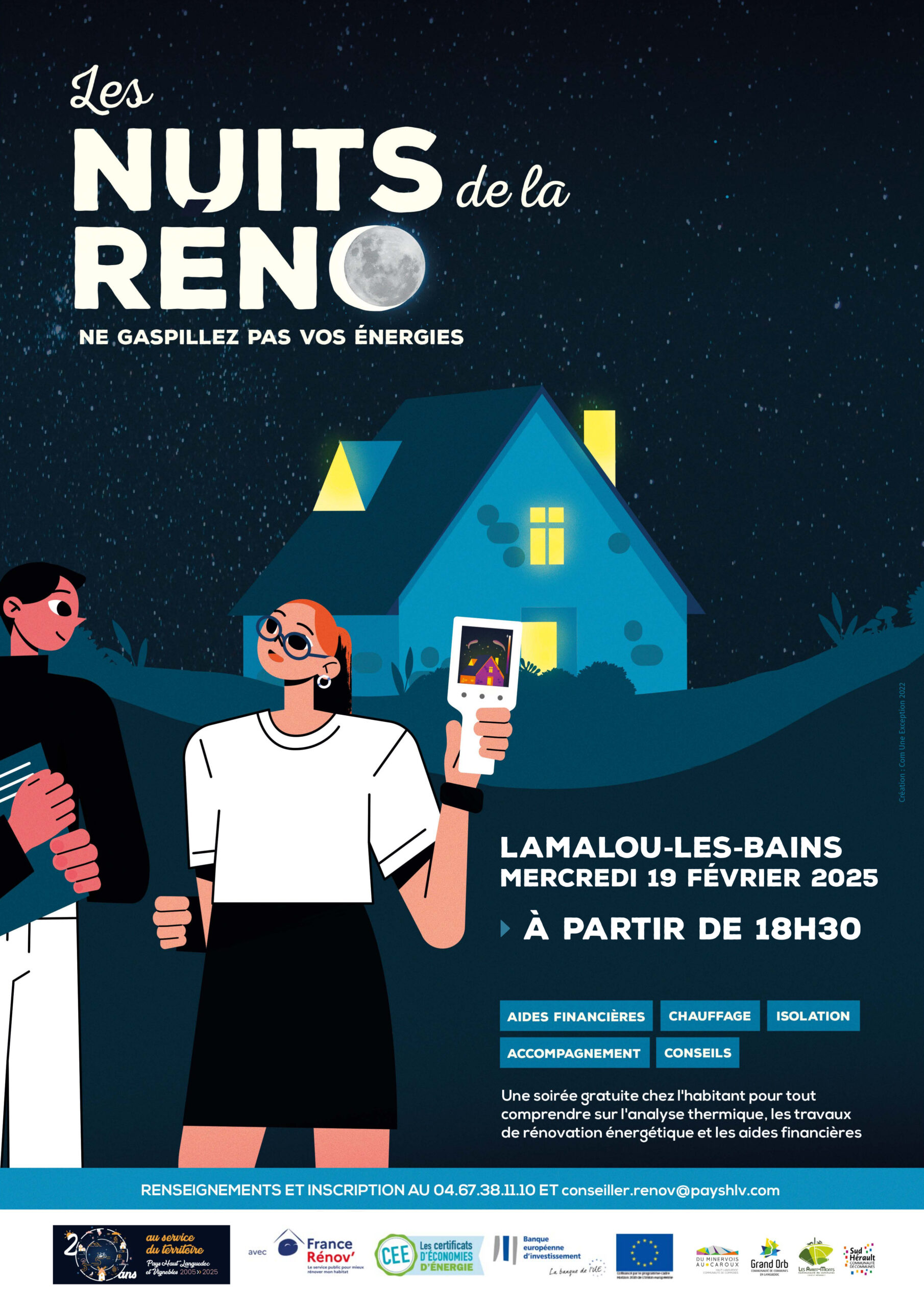 Affiche Nuit de la Reno à Lamalou-les-Bains